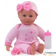 Dolls World - Beszélő baba, 38 cm, puha testű, alvós szemű