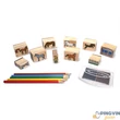 Melissa&Doug - Fa Nyomda Készlet Ceruzákkal, Lovak (2410)-Ken