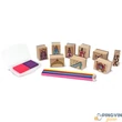 Melissa&Doug - Fa Nyomda Készlet Ceruzákkal, Hercegnők (12418)-Ken