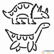 Auzou - Színező és modellező kreatív készlet, Dinoszauruszok (AUZOU9250)