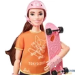 Barbie - Tokyo 2020 gördeszkázó baba GJL78 - Mattel