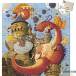 Djeco - Formadobozos puzzle - Vaillant és a sárkány - Vaillant and the dragon 7256