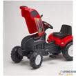 Farm Master 720i lábbal hajtós traktor utánfutóval piros színben - FALK
