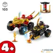 Lego Ninjago Kai és Ras autós és motoros csatája 71789