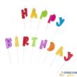 Trendhaus - "Happy Birthday" csillogó betűk szülinapi gyertya szett
