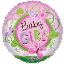 Baby Girl fólia lufi 45 cm-es