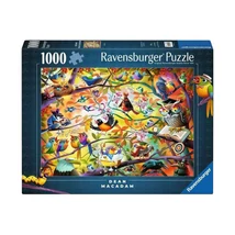Ravensburger - Puzzle 1000 db - Szorgos madárkák 12001023       