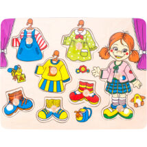 Fa puzzle 29,5x21,8x1,8 cm, öltöztető lány
