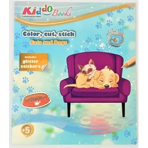 Kiddo kutyás,cicás matricás színező füzet