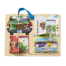 Melissa&Doug - Fa Készségfejlesztő Játék, Lakatok És Zárak (9540)
