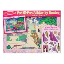 Melissa&Doug - Kreatív játék, Számos matrica képkészítő, hercegnő (4009K)