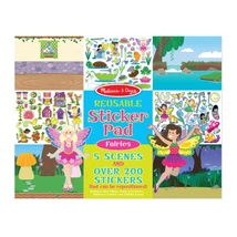 Melissa&Doug - Kreatív Játék, Újrahasználható Matrica Készlet, Tündérek