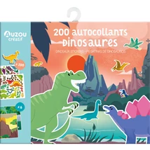 Auzou - Újrahasználható matricázó készlet, Dinoszauruszok (AUZOU2399)