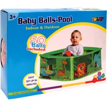 Bébi labdamedence labdákkal - 75 x 75 x 30 cm