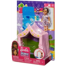 Mattel - Barbie Bébiszitter játszósátor szett kiegészítőkkel (FXG94/FXG97)