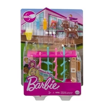 Barbie kerti játékszett kisállattal GRG75 GRG77 - Mattel