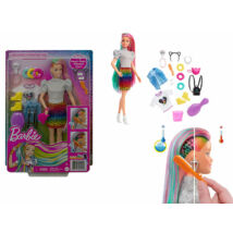 Barbie - Vadóc frizurával, színváltós kefével+ kiegészítőkkel GRN81 - Mattel