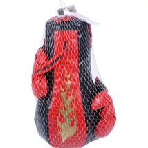 Boxzsák kesztyűvel - piros-fekete 65 cm-es