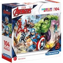 Clementoni puzzle - 104db-os SuperColor négyzet alaku Marvel CL96865