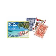 Piatnik - Happy Holiday plasztik Römi kártya 2X55 lap (237133)