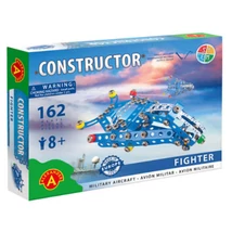 Alexander Toys - Kék vadászrepülő modell fém építőjáték 162db-os (1264)