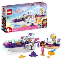 Lego Gabbys Dollhouse Gabby és MerCat hajója és szépségszalonja 10786