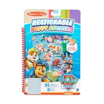 Melissa&Doug - Kreatív játék, Pufi matrica füzet, Mancs őrjárat, Kaland öböl 33256