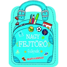 Nagy fejtörő fiúknak matricákkal