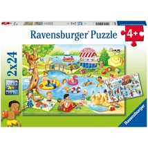 Ravensburger - Puzzle 2x24 db - Szabadidő a tengerparton