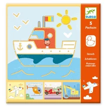 Djeco - Járműves rajzsablon 8819 (DJ08819)