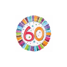 Anagram - 45 cm-es Radiant Happy Birthday 60 fólia lufi