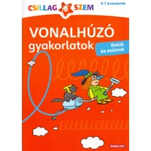 Vonalhúzó gyakorlatok - Betűk és számok - Piros