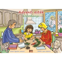 Adventi esték kifestőkönyv