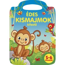 Édes kismajmok kifestő