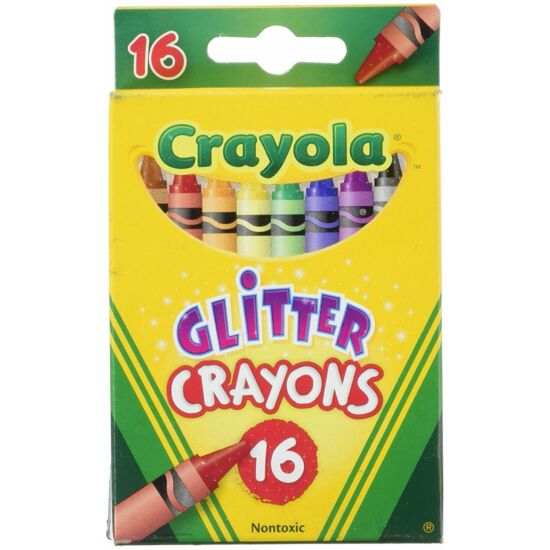 Crayola - Viaszkréta glitteres 16db-os
