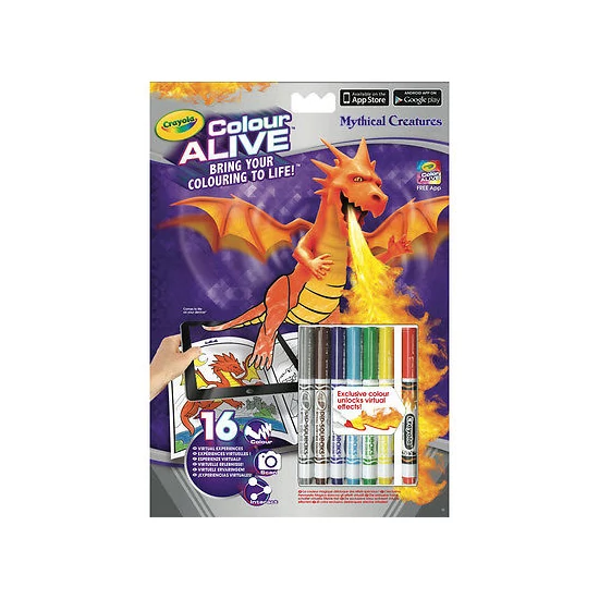 Crayola - Alive sárkányok és kastélyok kifestő füzet