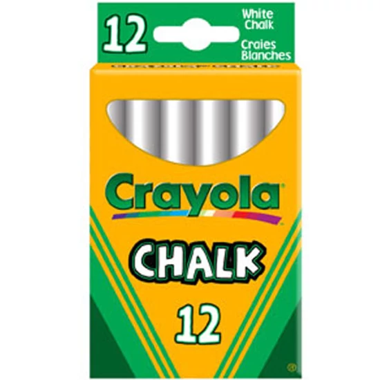 Crayola - Táblakréta 12 db-os fehér (280)