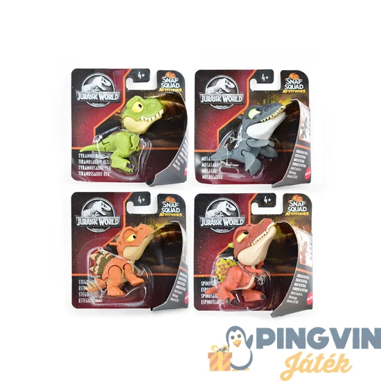 Jurassic world - harapós dínók, 4 féle GXW58     