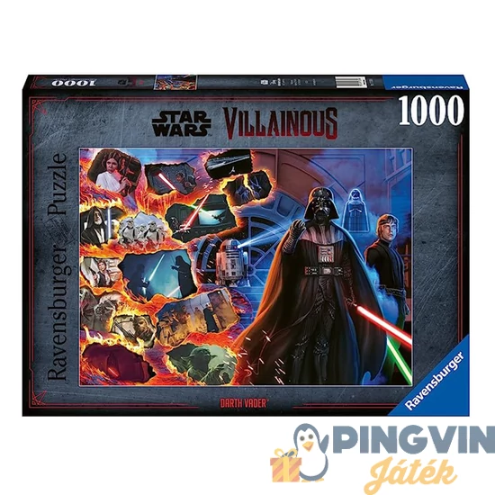 Ravensburger - Puzzle 1000 db - SW gonoszok Darth Vader 17339