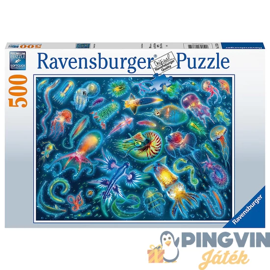 Ravensburger - Puzzle 500 db - Színes medúza 17375