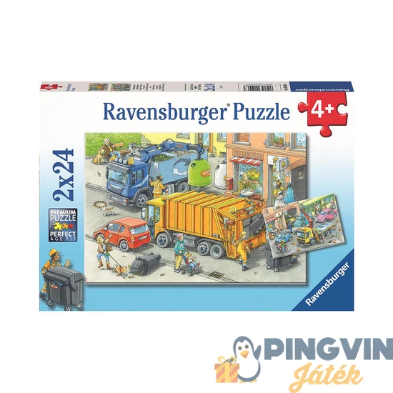 Ravensburger - Puzzle 2x24 db - szemétgyűjtés 05096