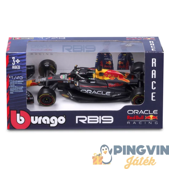 Bburago 1 /43 F1 versenyautó - Red Bull RB19 #1(Max Verstappen)