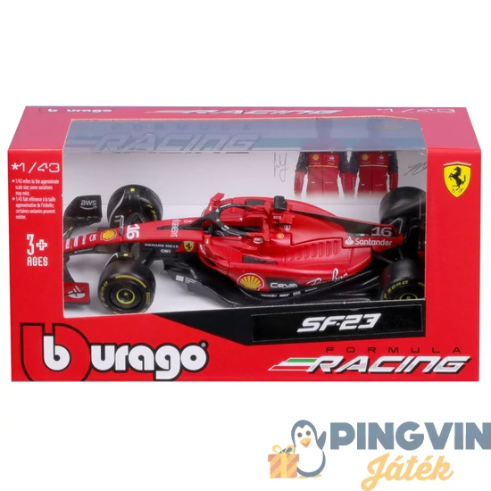 Bburago 1 /43 F1 versenyautó - Ferrari SF-23 #16 (Charles Leclere)