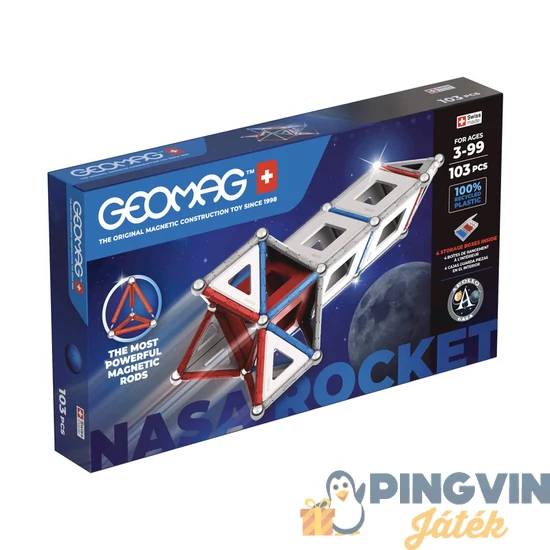 Geomag Classic Panels Recycled Nasa Rocket 103 db