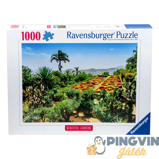 Ravensburger - Puzzle 1000 db - Botanikus kert Madeira