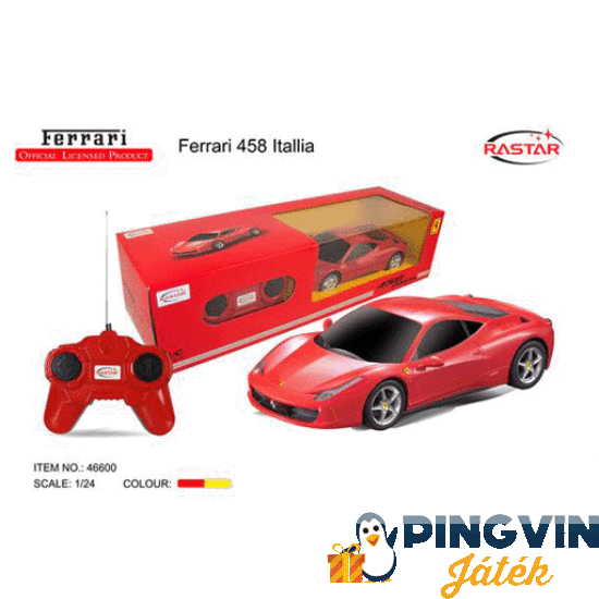 Rastar - Távirányítós autó 1:24 Ferrari 458 Italia