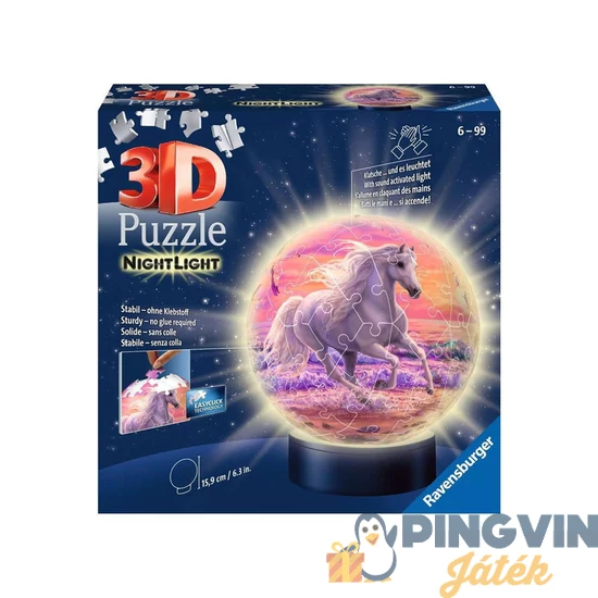 Ravensburger - Puzzle 3D 72 db - Lovak a parton 11843           