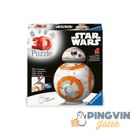 Ravensburger - Puzzle 3D 99 db - BB8 11578                      