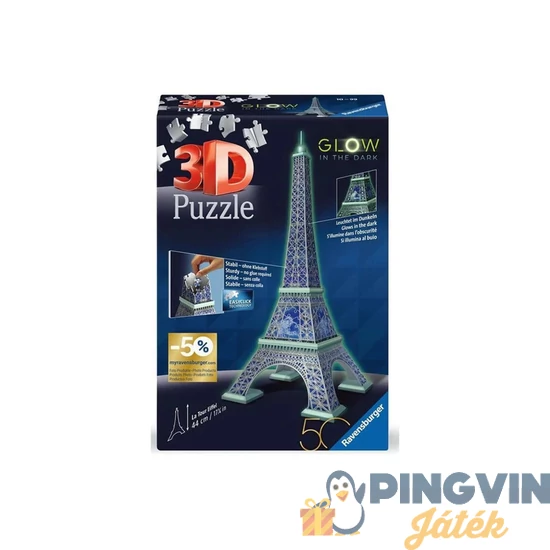 Ravensburger - Puzzle 3D 216 db - Eiffel torony 11591           