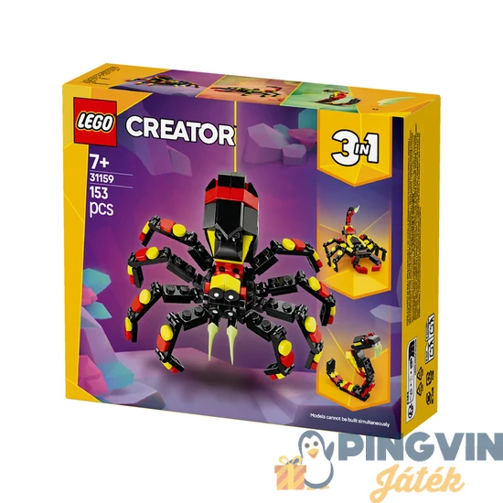 LEGO® Creator 31159 Vadállat: meglepetésekkel teli pók